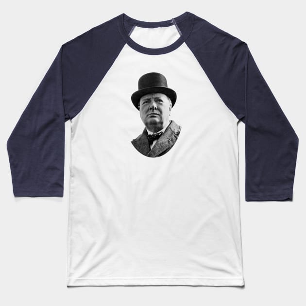 Sir Winston Churchill Baseball T-Shirt by warishellstore